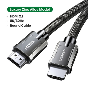 Ugreen 50562 Cáp HDMI 2.1 dài 5M độ phân giải 8K/60Hz Cao Cấp