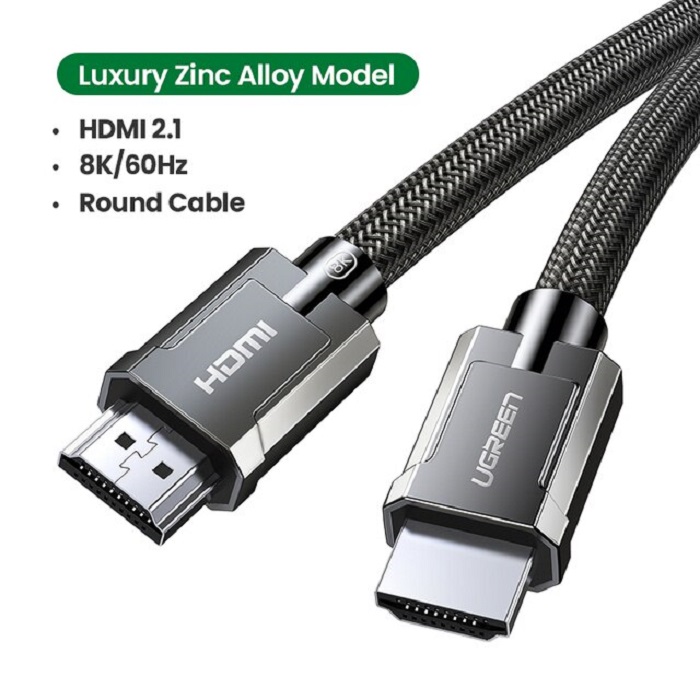 Ugreen 50562 Cáp HDMI 2.1 dài 5M độ phân giải 8K/60Hz Cao Cấp