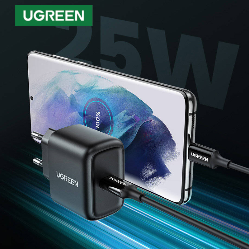 Ugreen 50581 Bộ sạc nhanh UGREEN PD + Cáp USB EU chính hãng