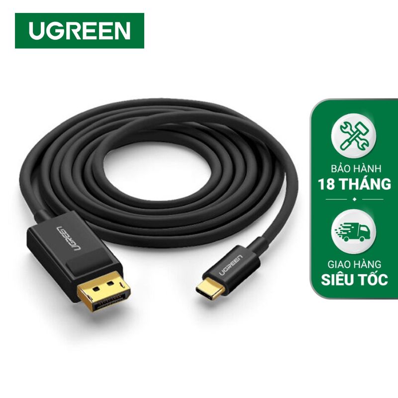 UGREEN 50994 Cáp chuyển USB Type-C to Displayport dài 1.5m