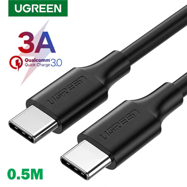 Ugreen 50996 Cáp UGREEN USB 2.0 Type C to Type C Mạ Niken 0.5m (Đen) cao cấp