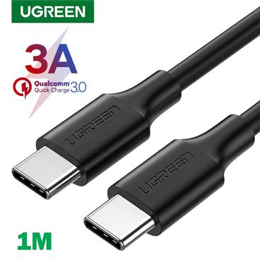 Ugreen 50997 Cáp UGREEN USB 2.0 Type C to Type C Mạ Niken 1m (Đen) chính hãng