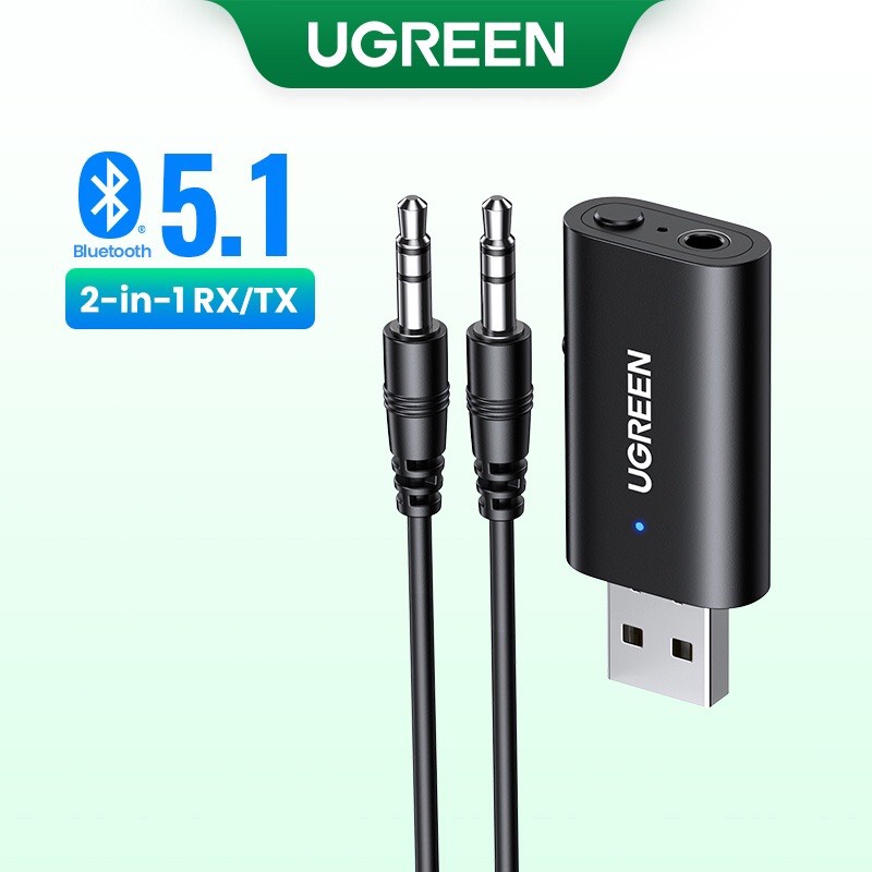 Ugreen 60300 Bộ nhận, phát tín hiệu âm thanh qua Bluetooth 5.1 (Tranmitter/Receiver)