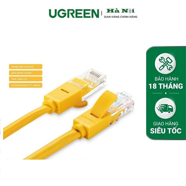 Ugreen 60816 Cáp mạng đúc sắn Cat5e dài 20M màu vàng cao cấp