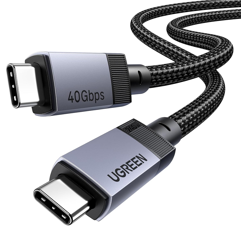 UGREEN 65175 Cáp typeC Thunderbolt Gen3 40Gbps PD240W USB-C L705 hỗ trợ hình ảnh 8K/4K