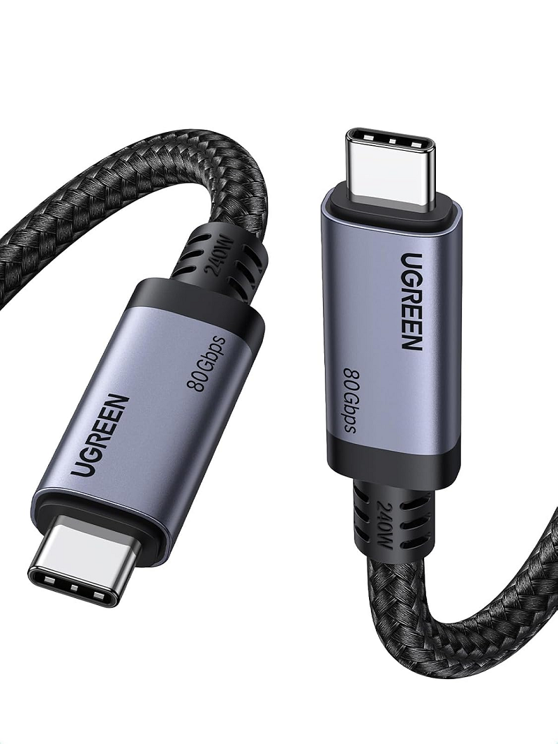 UGREEN 65383 Cáp sạc 240W, truyền dữ liệu 80Gbps, hình ảnh 8K,16K Thunderbolt 5, dài 1M