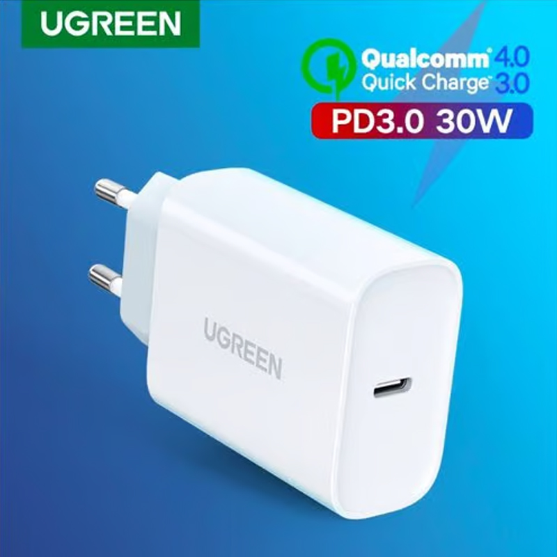 Ugreen 70161  Bộ sạc tường UGREEN PD 30W USB-C EU chính hãng