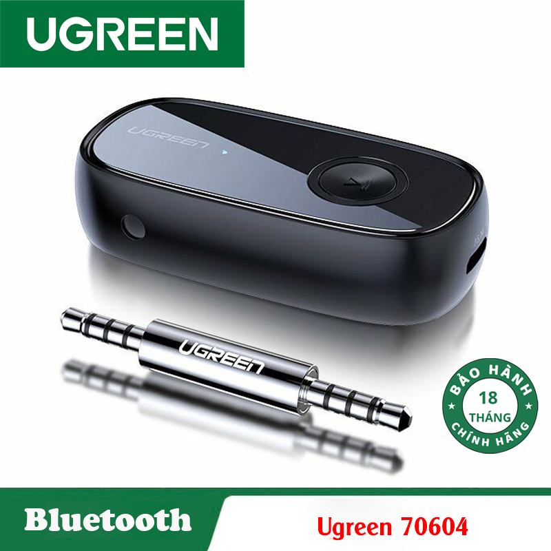 Ugreen 70304, Bộ thu bluetooth 5.0 hỗ trợ APTX  Cao Cấp Chính Hãng