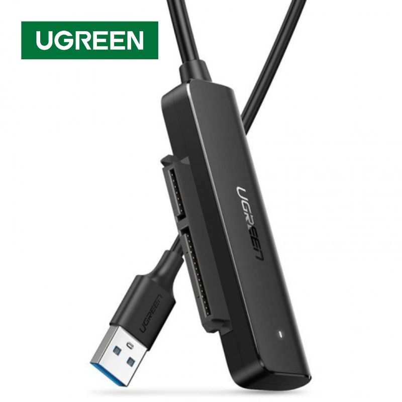 UGREEN 70609 0.5m bộ đọc ổ cứng ssd usb a 3.0 ra 2.5 inch sata 50cm