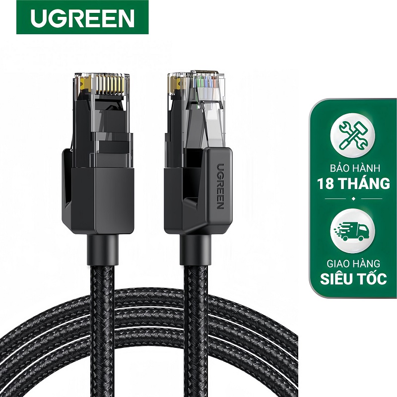 Ugreen 70678 cáp nối mạng truyền dữ liệu giữa các máy tính dài 1M Cat6e FTP cao cấp