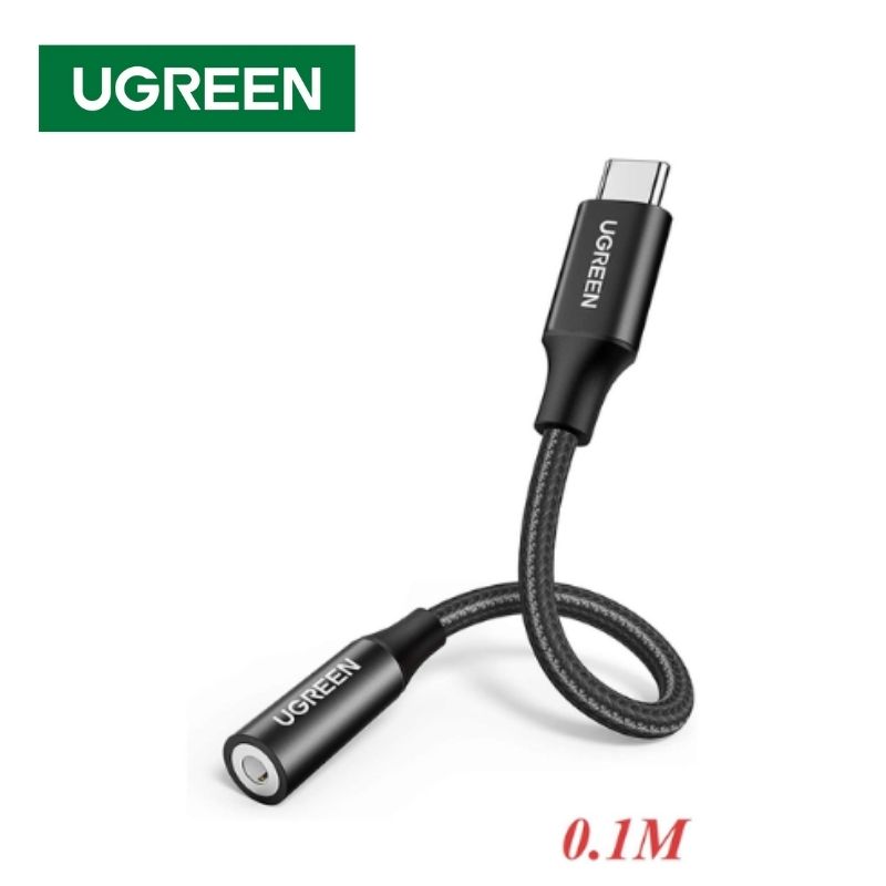 UGREEN 70858 Cáp chuyển usb type c sang 3.5mm AV142 0.1m