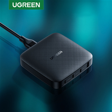 Ugreen 70870  Bộ Sạc Nhanh Máy Tính Để Bàn 4 Cổng USB UGREEN 100W EU cao cấp