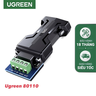 Ugreen 80110 bộ chuyển RS232 DB9 sang RS485 adapter cao cấp