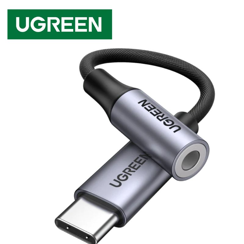 UGREEN 80154 Cáp chuyển đổi âm thanh USB Type-C ra 3.5mm có chip DAC