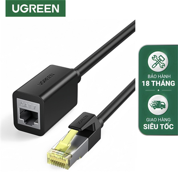 Ugreen 80410 Cáp mạng Cat7 nối dài 0.5M âm dương 600Mhz tốc độ 10Gbps cao cấp