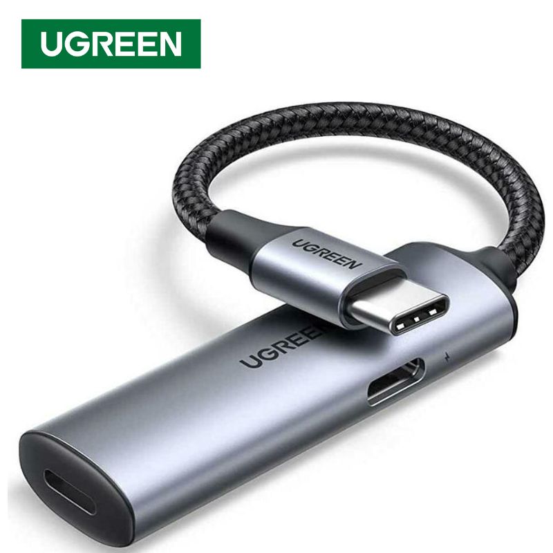 UGREEN 80584 Cáp chuyển đổi âm thanh USB Type-C sang cổng tai nghe Lightning Hỗ trợ Mic