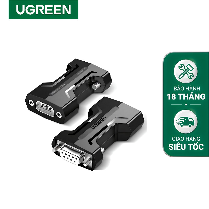 Ugreen 80734 bộ mở rộng cổng nối tiếp RS232 cách ly quang điện thụ động cao cấp