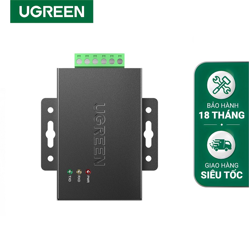 Ugreen 80737 thiết bị kéo dài tín hiệu RS485 xa 1200M cao cấp (Active RS485 Repeater)