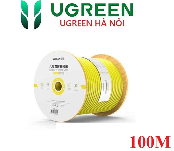 Ugreen 90517 Cáp mạng Cat8 S/FTP 40GB 22AWG 8 lõi đồng 0.62mm dài 100M