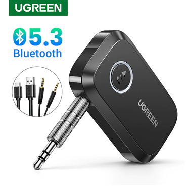 Ugreen 90748 Thiết Bị Nhận Âm Thanh Bluetooth 5.3, khoảng cách 15m, kết nối cùng lúc 2 điện thoại