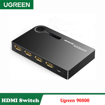 Ugreen 90800, Bộ gộp HDMI 2.0 3 vào 1 ra hỗ trợ 4K 60Hz Cao Cấp Chính Hãng