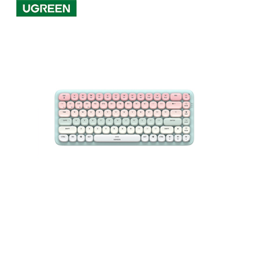 Ugreen 90843 Bàn phím cơ Fun+ Kết nối Bluetooth & dây, 84 phím màu hồng cao cấp (Brown switch)