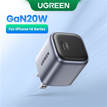 UGREEN Nexode 20W USB-C PD GaN Fast Charger US (Space Gray) CD318 90902
