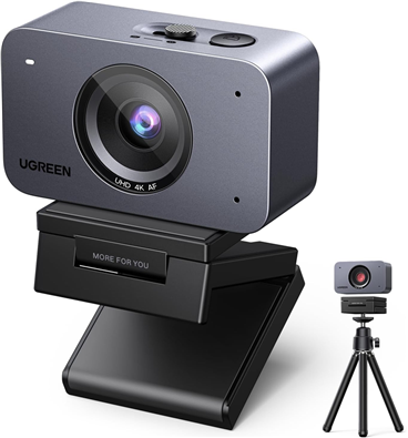 Webcam UGREEN 85071A 4K tự động lấy nét dành cho PC/Mac, camera web Ultra HD.nhận diện khuôn mặt AE.