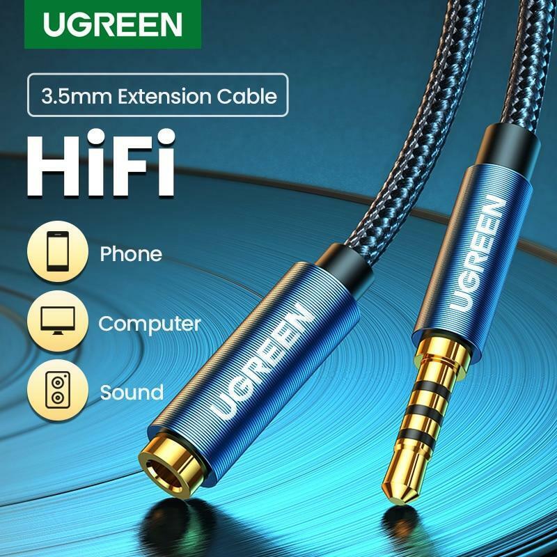 Cáp nối dài âm thanh AUX 3.5mm 0,5M Ugreen 40674