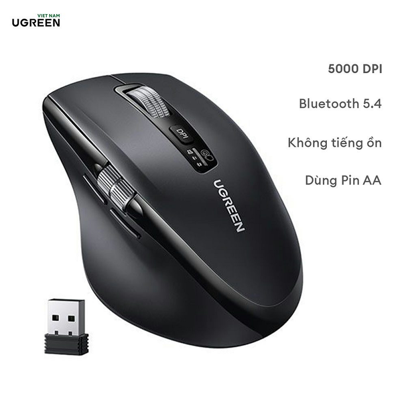 UGREEN 45792P Chuột không dây đa chế độ (bao gồm pin) chính hãng