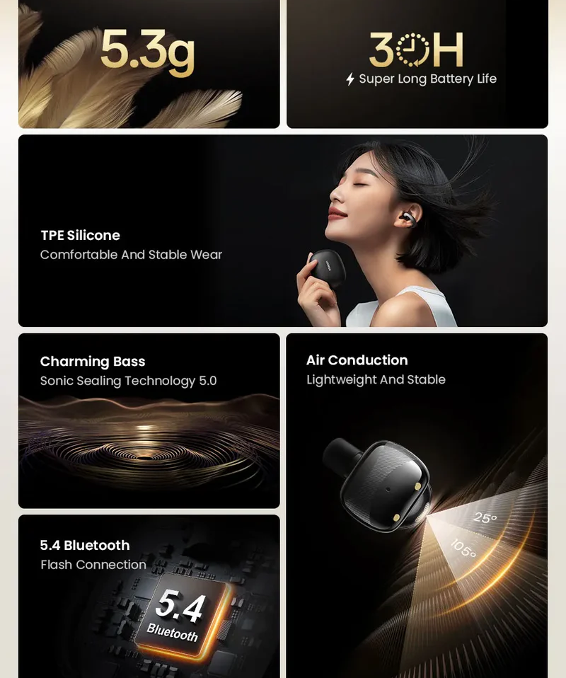 UGREEN 45786 Tai nghe không dây HiTune S3 màu trắng chính hãng