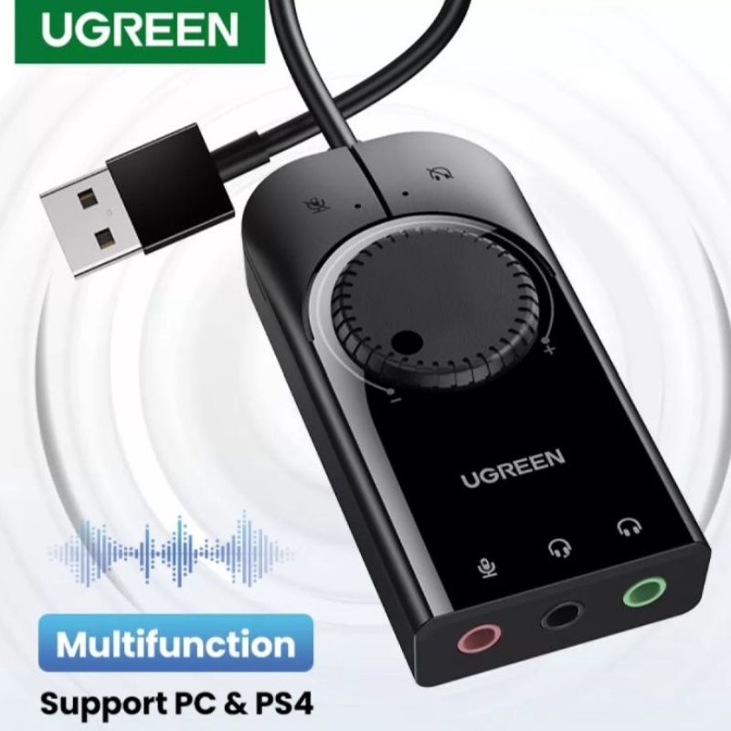 UGREEN 40964 Card Sound USB 2.0  Mic&Loa chính hãng