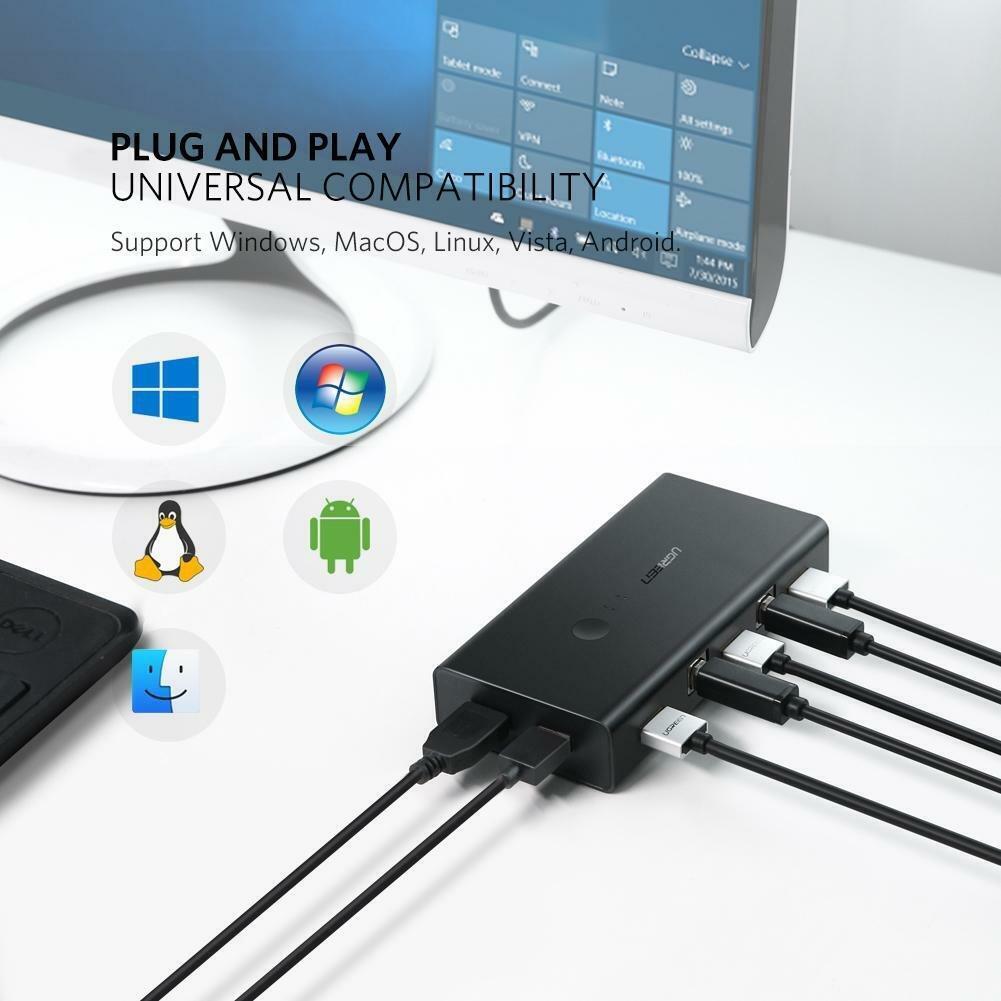 Ugreen 20119 - Đầu chuyển USB A 3.0 2 Đầu Âm Chính Hãng Cao Cấp